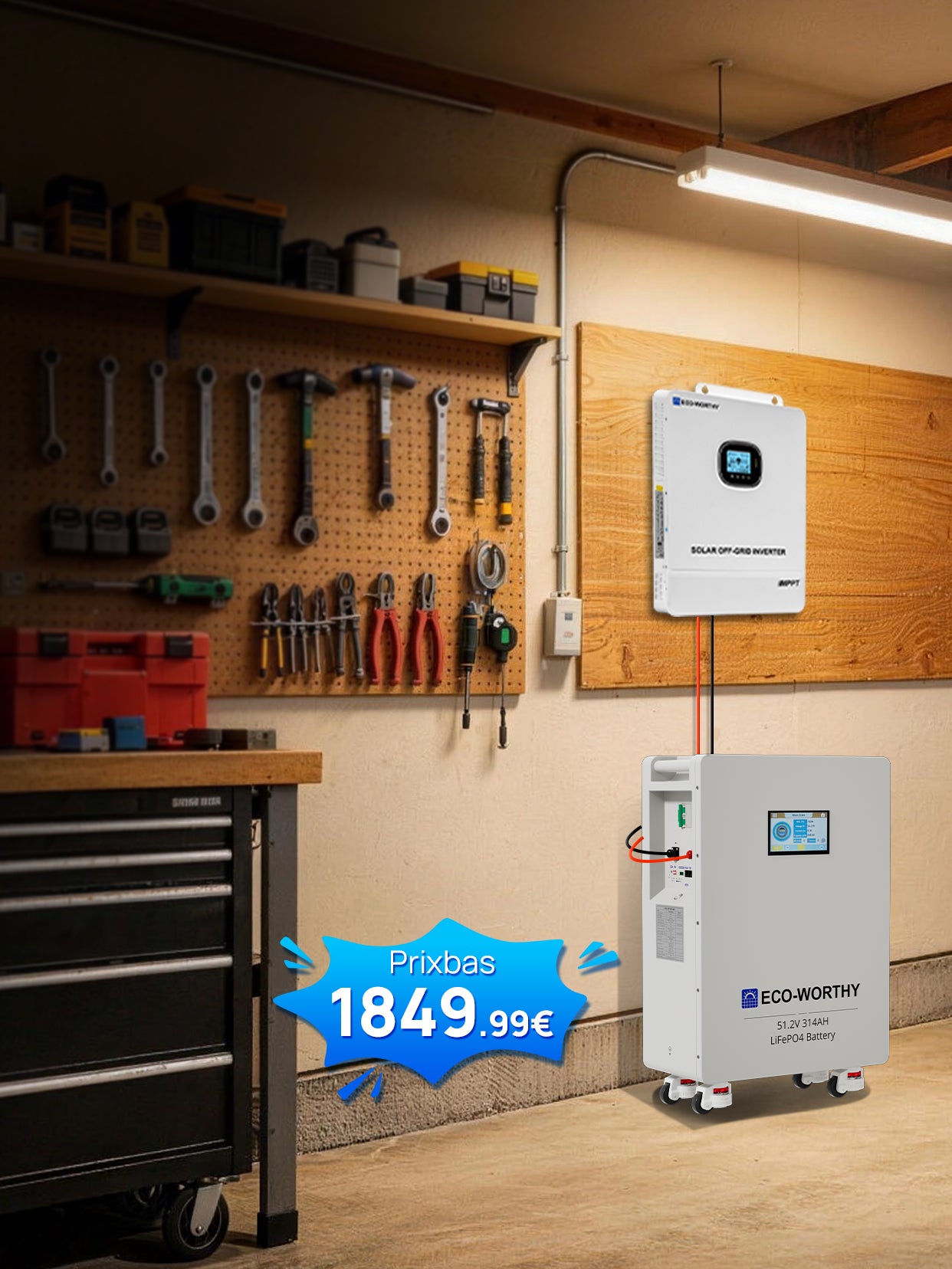 16kwh Batterie — De l'énergie quand vous en avez besoin