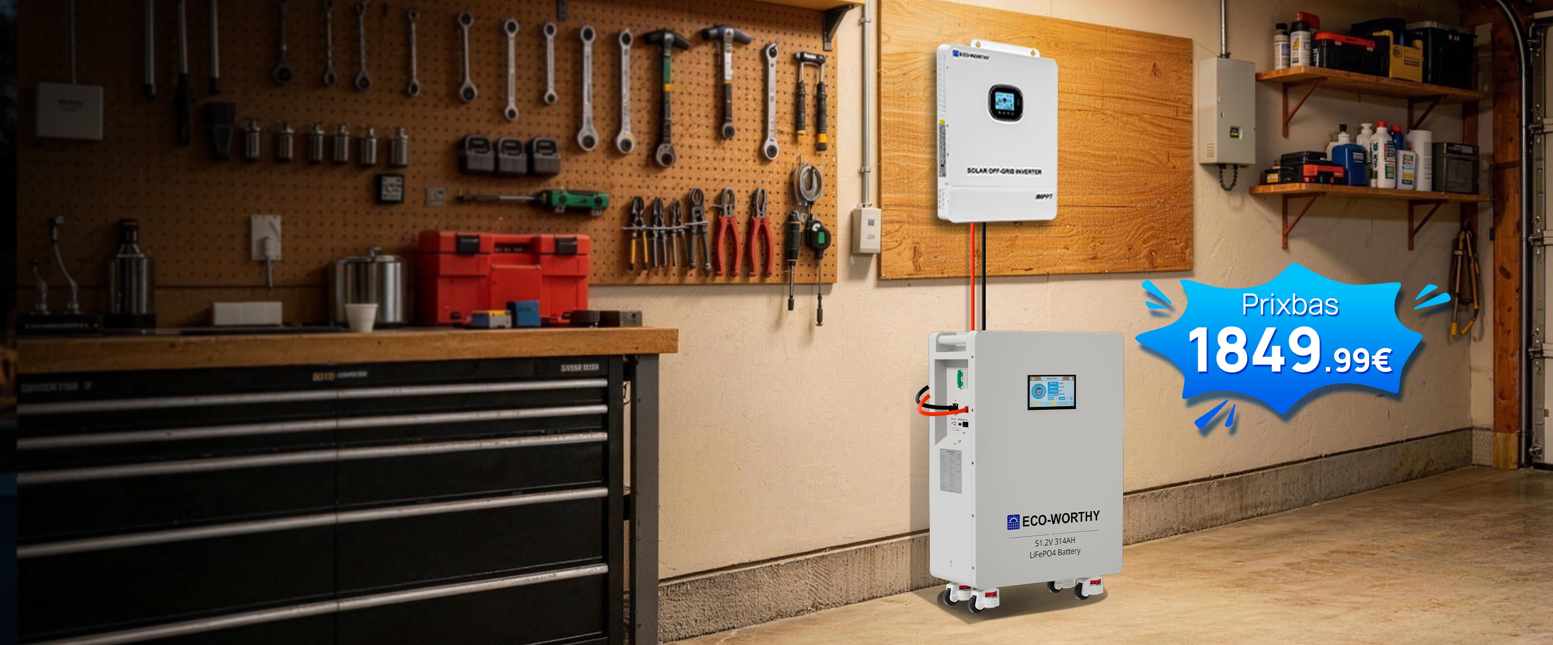 16kwh Batterie — De l'énergie quand vous en avez besoin
