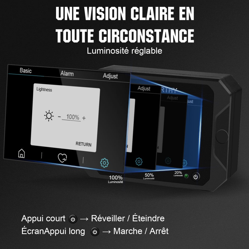 Moniteur de batterie à écran tactile 300A 3.5" avec capteur Hall pour batteries AGM et lithium (LiFePO4) - eco-worthy-fr