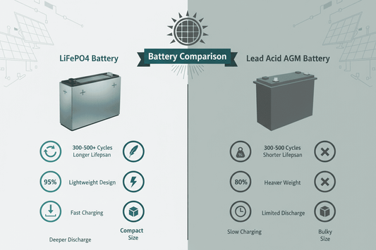 BATTERY COMPARISON! Why lithium/LiFePo4 battery beats Lead Acid/AGM battery? - eco-worthy-fr