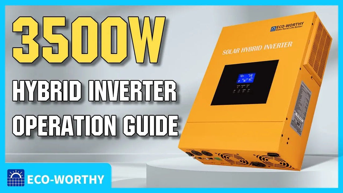 Guide d'utilisation de l'onduleur hybride tout-en-un MPPT 3 500 watts 80 A respectueux de l'environnement - eco-worthy-fr