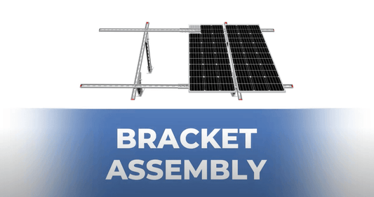 How to assemble a ground bracket that can hold 4-piece solar panels - eco-worthy-fr