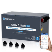 ECO-WORTHY Batterie Lithium EnergyRock 12V 314Ah Bluetooth Capacité de 4019 Wh