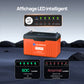 Batterie au lithium LiFePO4 24V 100Ah Bluetooth avec protection basse température, Lumières LED SOC, 100A BMS