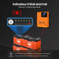 Batterie au lithium LiFePO4 24V 100Ah Bluetooth avec protection basse température, Lumières LED SOC, 100A BMS