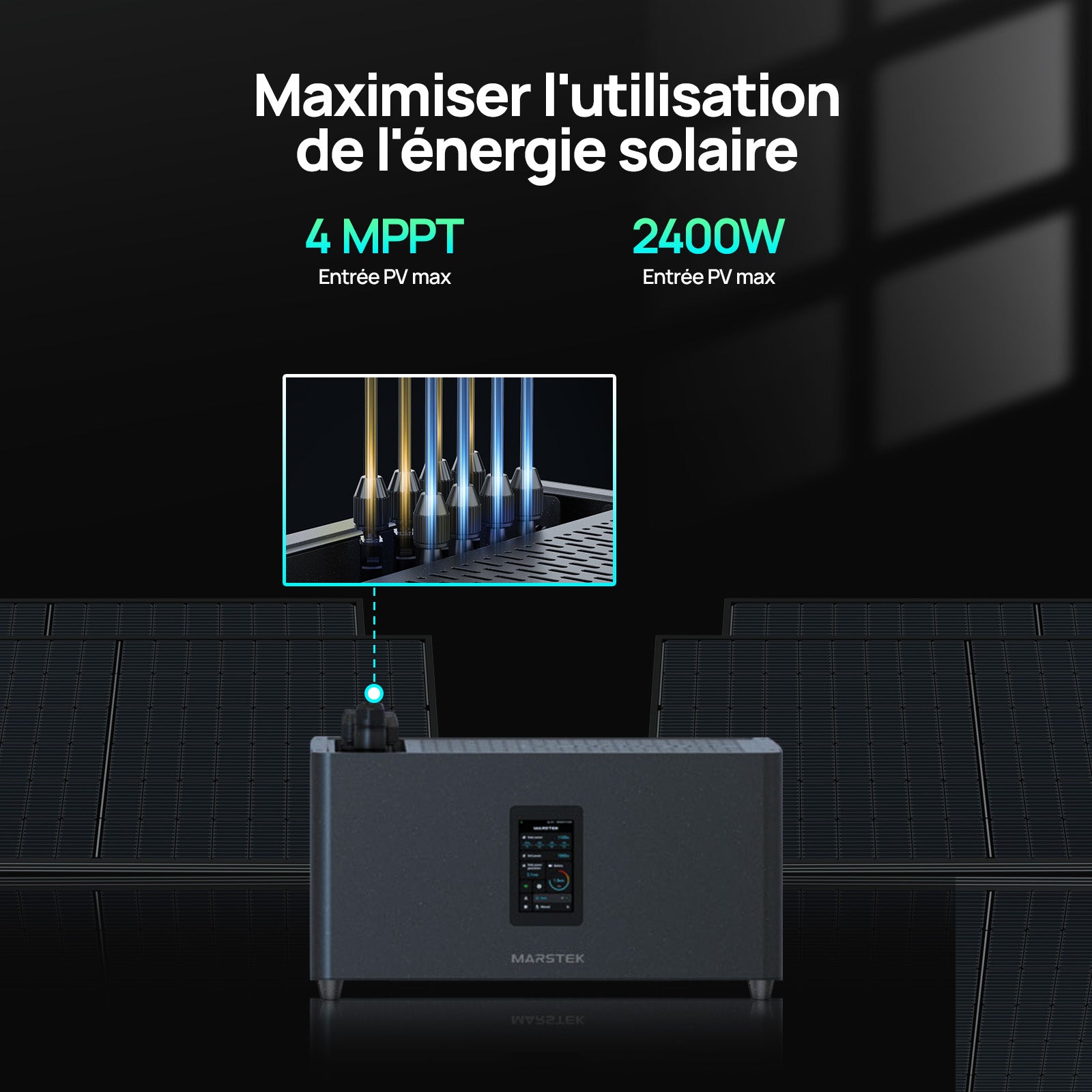 Kit Solaire Balcon 5120Wh ECO-WORTHY | 4×430W + Stockage | Plug & Play