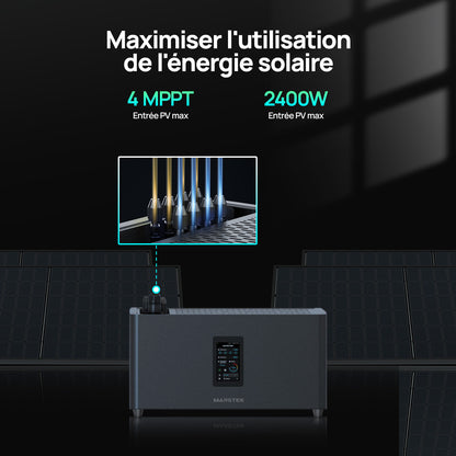 Eco-Worthy Station électrique Marstek Jupiter C+ avec stockage – Plug & Play pour balcons et jardins