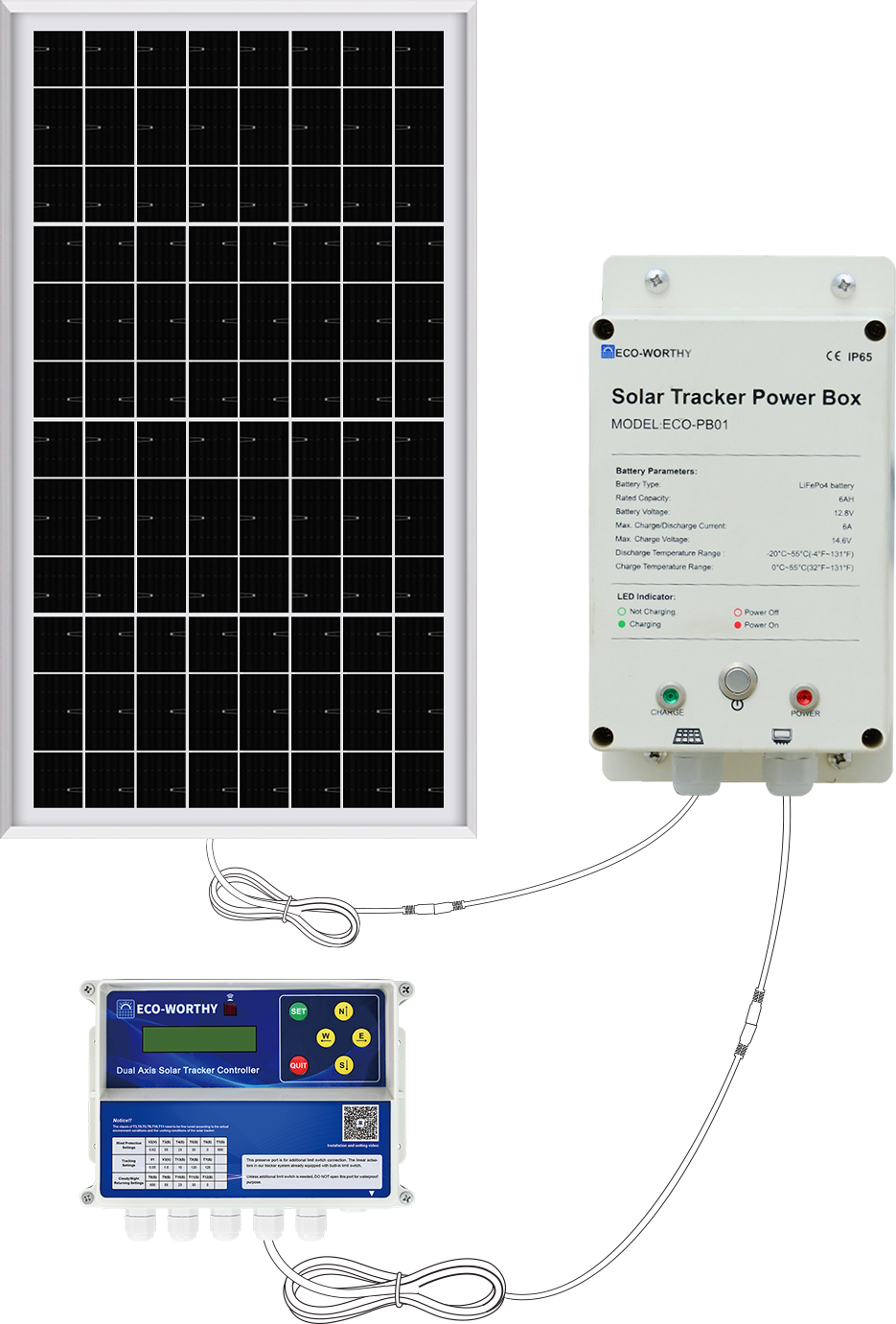 Système de support de suivi à deux axes