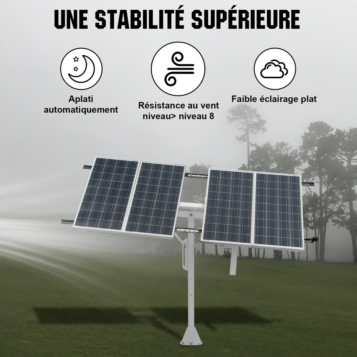 Système de suivi solaire à axe unique