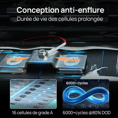 Eco-Worthy Kit solaire autoconsommation 5160W - 20,48kwh batterie - Onduleur 5000W