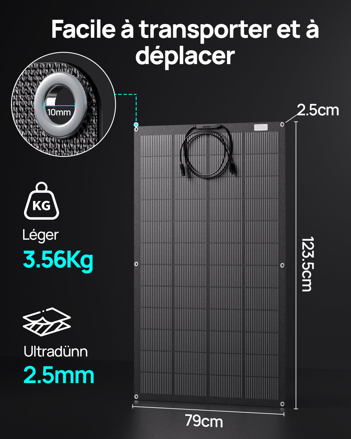 Panneau solaire Mono Flexible 200W 24V