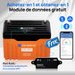 Batterie au lithium LiFePO4 12V100Ah Bluetooth et WIFI, Lumières LED SOC