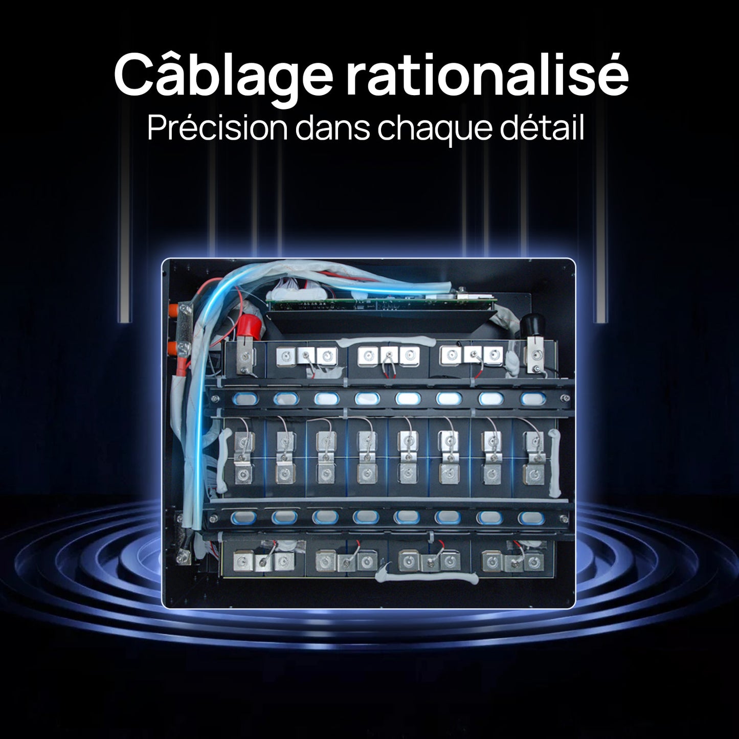 Batterie LiFePO4 48V 100Ah avec Onduleur All-in-One 3000W – Kit Solaire Autonome ECO-WORTHY