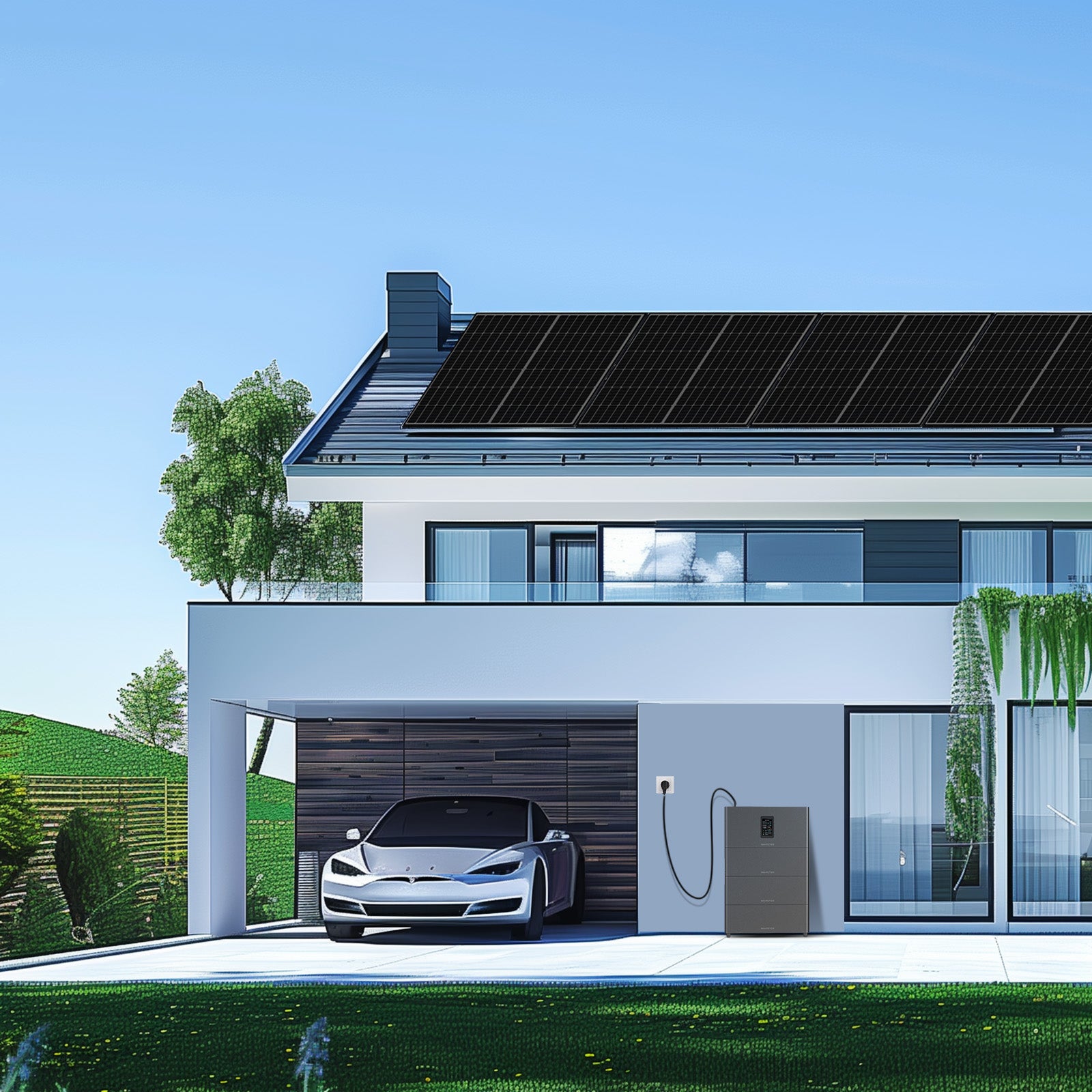 Kit Solaire Balcon 5120Wh ECO-WORTHY | 4×430W + Stockage | Plug & Play