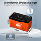 Batterie au lithium LiFePO4 24V 100Ah Bluetooth avec protection basse température, Lumières LED SOC, 100A BMS