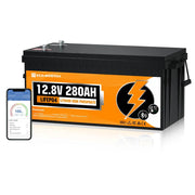 Eco-Worthy Batterie lithium 12V 280Ah Lifepo4 avec Bluetooth et Basse température