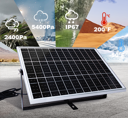 Kit de chargeur d'entretien pour panneau solaire monocristallin 25W 12V