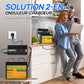 Chargeur ECO-WORTHY 14.6 V 25 A LiFePO4 avec convertisseur 600 W 12 V à 230 V, fonction UPS, pour batteries LiFePO4 à décharge profonde