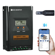 40A MPPT OLED Affichage Régulateur de Charge Solaire Régulateur 12V/24V Autoswitch