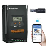 40A MPPT OLED Affichage Régulateur de Charge Solaire Régulateur 12V/24V Autoswitch