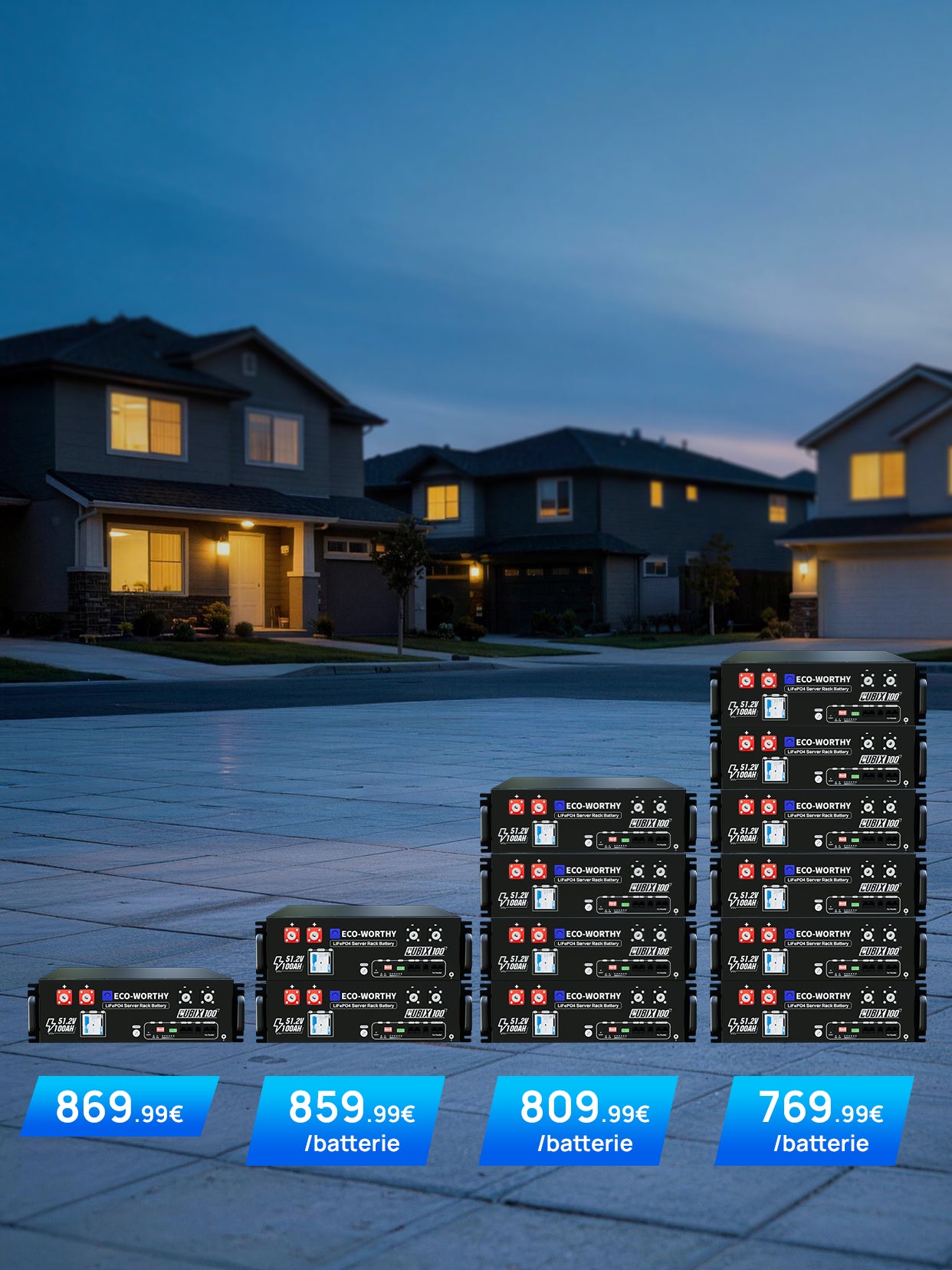 Batterie rackable Eco-Worthy CUBIX100