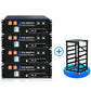 Batterie lithium 48V 100Ah rack | 5.12kWh LiFePO4 avec Bluetooth & WiFi【Version 3】