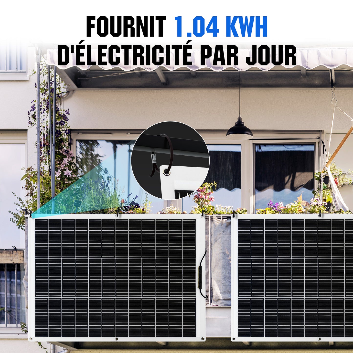 Kit Solaire Autonome 260W 12V Pour Camping-car Avec MPPT 12V/24V 15A