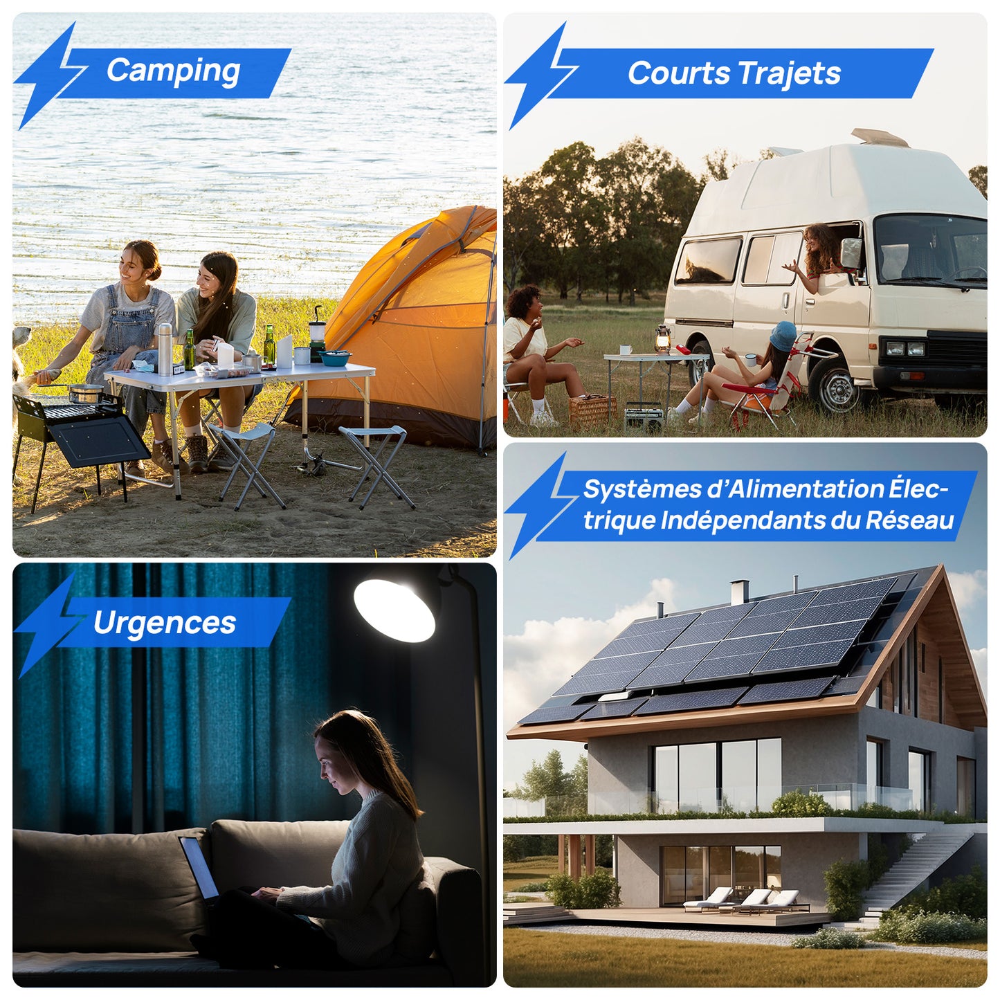 Chargeur ECO-WORTHY 14.6 V 25 A LiFePO4 avec convertisseur 600 W 12 V à 230 V, fonction UPS, pour batteries LiFePO4 à décharge profonde