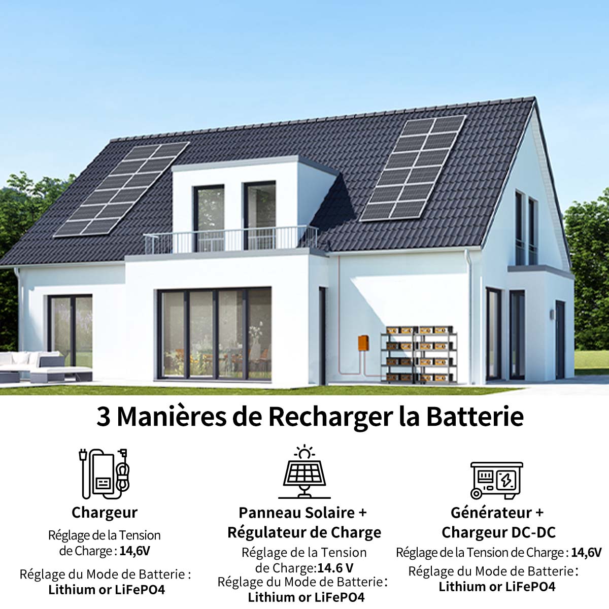 Akumulator litowy LiFePO4 12 V 280 Ah z Bluetooth i zabezpieczeniem przed niską temperaturą | ECO-WORTHY