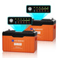 Eco-Worthy Batterie au lithium LiFePO4 24V 100Ah Bluetooth avec Lumières LED SOC