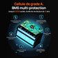 Eco-Worthy Batterie au lithium LiFePO4 24V 100Ah Bluetooth avec Lumières LED SOC