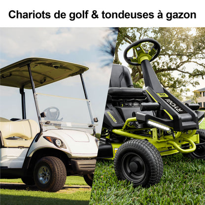 Chariots de golf & tondeuses à gazon