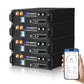 Batterie lithium 48V 100Ah rack | 5.12kWh LiFePO4 avec Bluetooth & WiFi【Version 3】