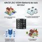 Eco-Worthy CUBIX100 Batterie LiFePO4 Rackable 48V 100Ah | IEC 61000 et Garantie 10 ans