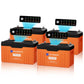 Eco-Worthy Batterie Lithium 12V 314Ah LiFePO4 Bluetooth Avec Indicateur LED (Données SOC et Niveau de Batterie)