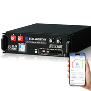 Eco-Worthy CUBIX100 Batterie LiFePO4 Rackable 48V 100Ah | IEC 61000 et Garantie 10 ans