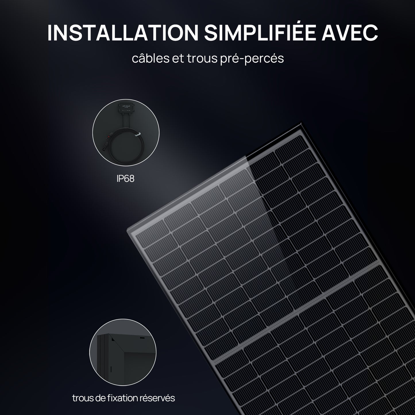 Eco-Worthy Panneau solaire Mono N-Type 430w