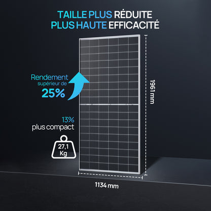 Eco-Worthy Panneau solaire Mono N-Type 500w