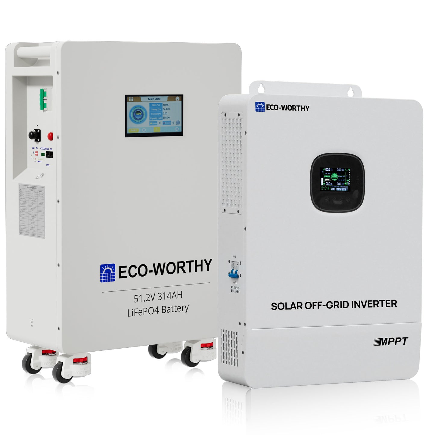 Eco-Worthy Batterie Lithium 48v 314ah | 16kWh Haute Capacité | Domestique Lifepo4