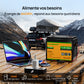 Eco-Worthy Batterie LiFePO4 12V 50Ah avec XT60, Bluetooth, BMS et protection basses températures