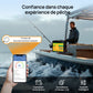 Eco-Worthy Batterie LiFePO4 12V 50Ah avec XT60, Bluetooth, BMS et protection basses températures