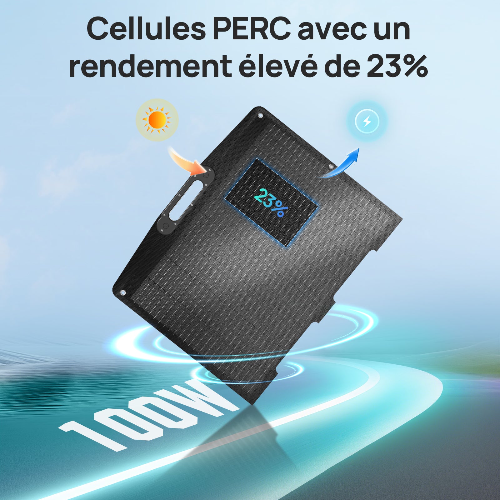 Panneau solaire pliable portable 12 V 100 W