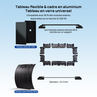 Eco-Worthy Supports de panneaux solaires — intègrent une conception ventilée suspendue