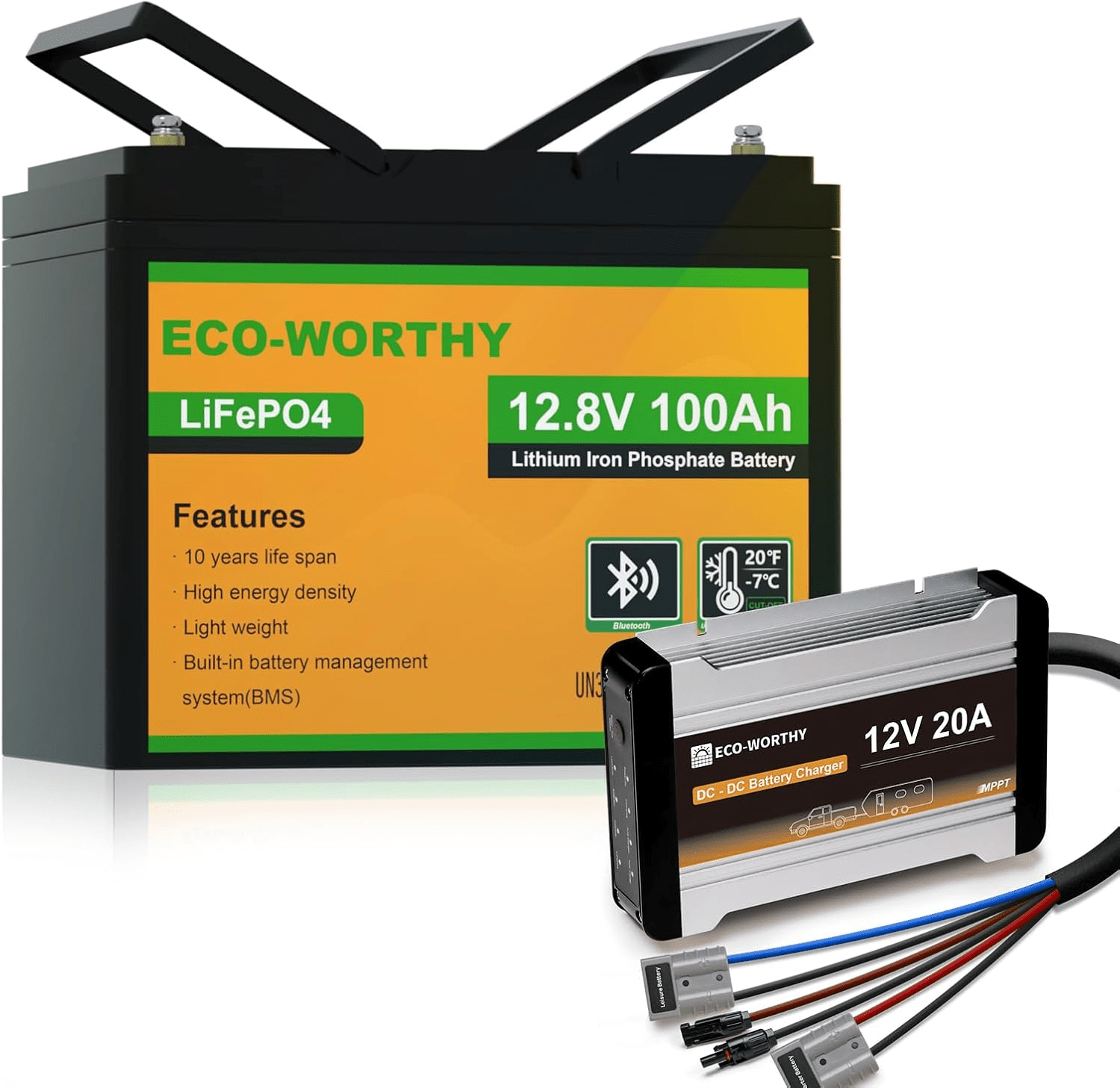 Chargeur de batterie DC 12V 20A & 40A MPPT DC à DC - eco-worthy-fr