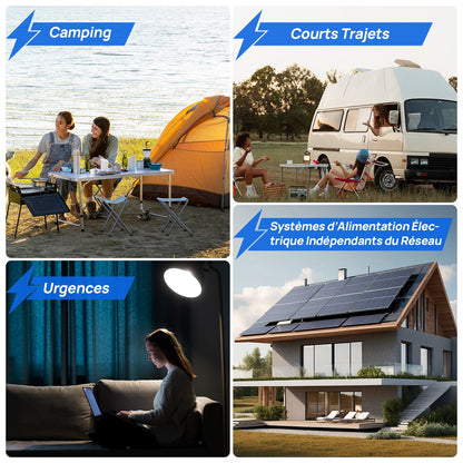 Chargeur ECO-WORTHY 14.6 V 25 A LiFePO4 avec convertisseur 600 W 12 V à 230 V, fonction UPS, pour batteries LiFePO4 à décharge profonde - eco-worthy-fr