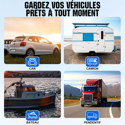 Chargeur solaire portable 10W pour batteries 12V en voiture et en bateau - eco-worthy-fr