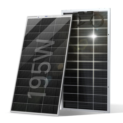 Eco-Worthy 195W 12V panneau solaire monocristallin bifacial - eco-worthy-fr
