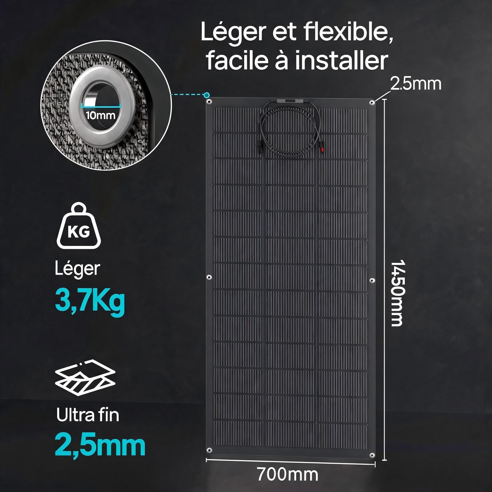Eco-Worthy 200W Panneau solaire Mono Flexible - eco-worthy-fr