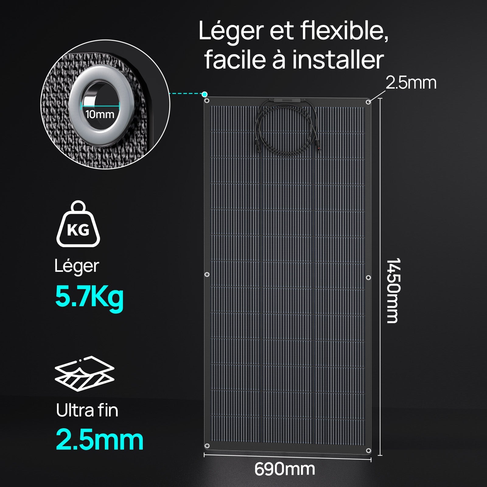 Eco-Worthy 200W Panneau solaire Mono Flexible - eco-worthy-fr