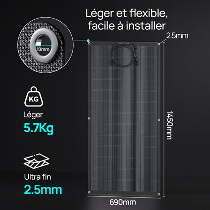 Eco-Worthy 200W Panneau solaire Mono Flexible - eco-worthy-fr